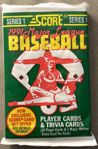 Score baseball pack 1991 - baseball,